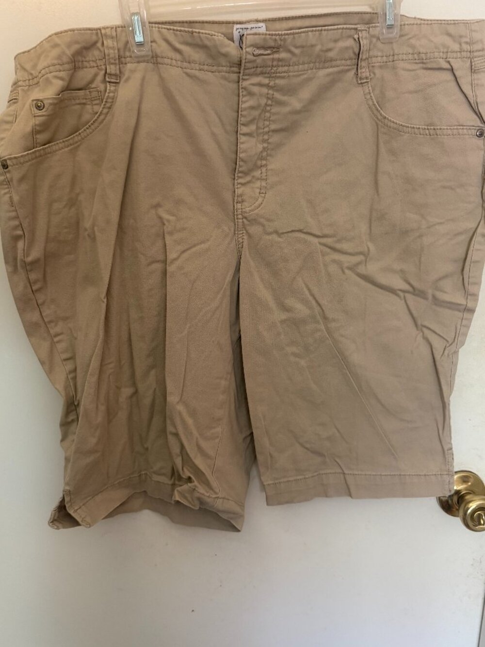 Just My Size Khaki Shorts W 22W